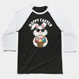 Rabbit Easter Day Eggs Boys Girls Kid gift bunny Baseball T-Shirt